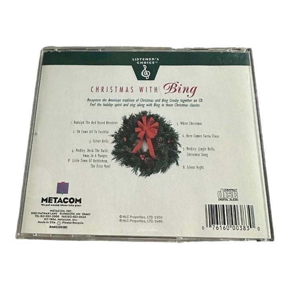 Rare CD Bing Crosby - Christmas With Bing - Picture 2 of 2